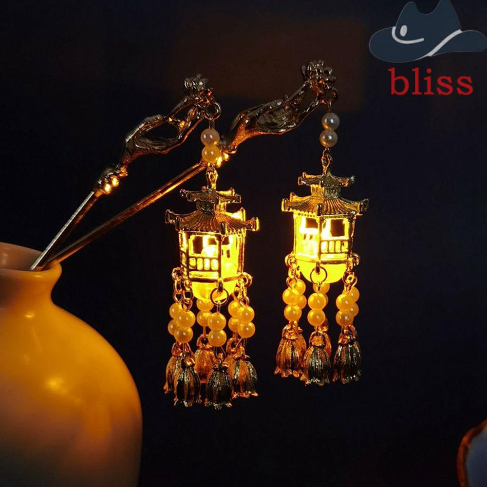 Trâm Cài Tóc Đính Tua Rua Phát Sáng Phong Cách Trung Hoa Cổ Điển