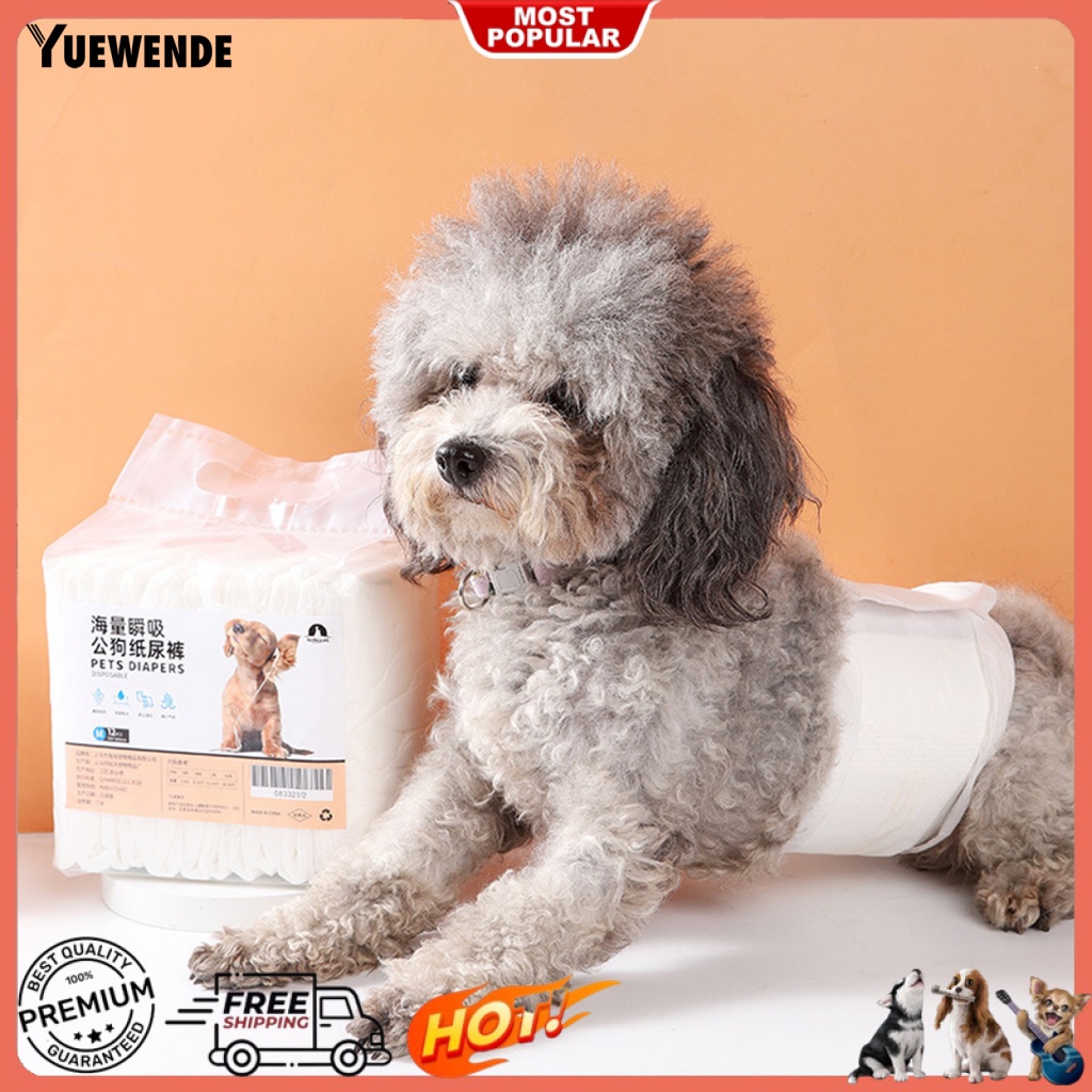 Set 12 Tã Quần Sinh Lý Cỡ Nhỏ / Vừa / Lớn Chống Rò Rỉ Thiết Kế Tiện Lợi Cho Cún Cưng