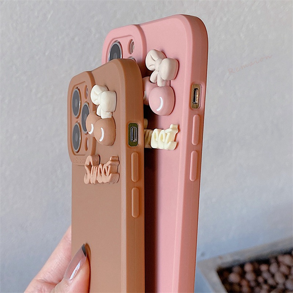 Ốp Điện Thoại Silicon Dẻo 3D Cho iPhone 12 Mini 6 S 7 8 Plus 11 12 13 14 Pro MAX Mini X XR XS MAX SE 2020 7 + 6 +