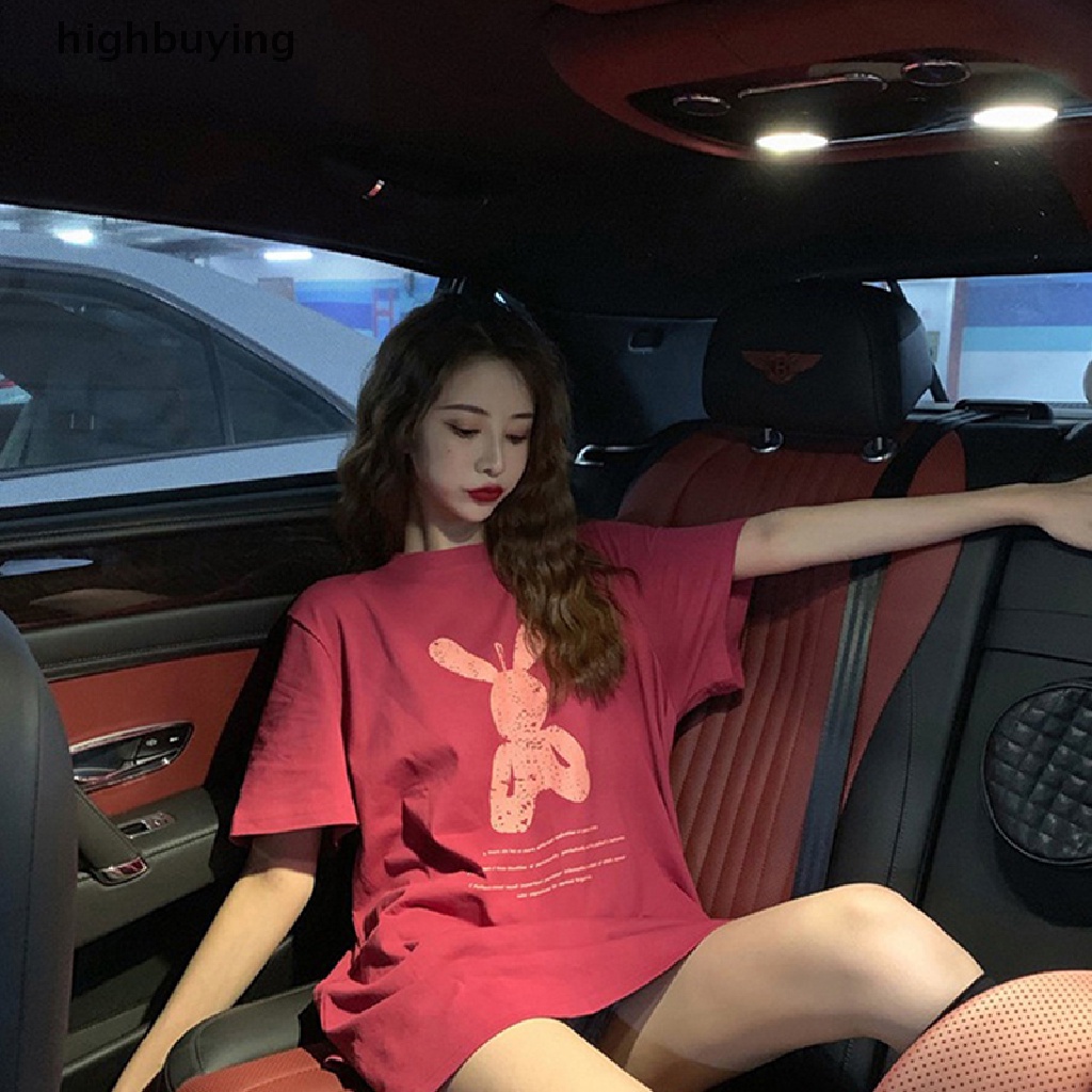 Áo Thun Tay Ngắn Cổ Tròn In Hình Thỏ Belle Dành Cho Nữ