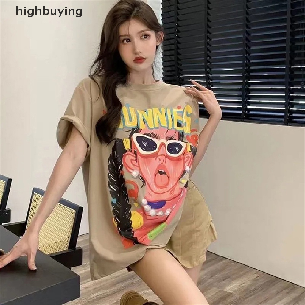 Áo Thun Tay Ngắn In Hình Anime Thời Trang Dành Cho Nữ