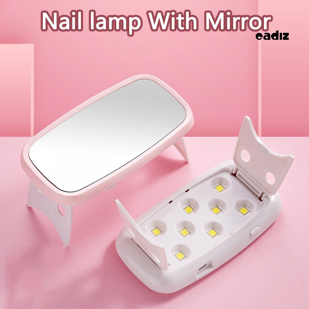 Đèn Sấy Khô Móng Tay 8 Bóng Công Suất Cao Màu Đen Thiết Kế Dạng Gập Tiện Dụng