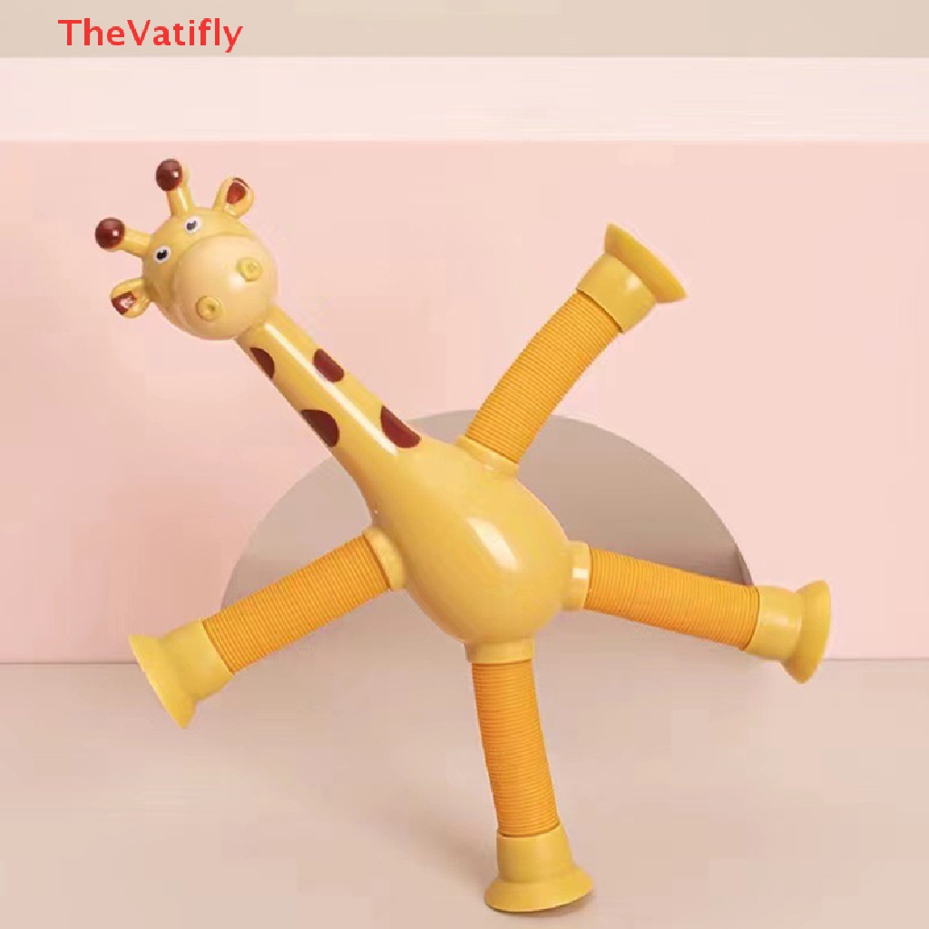 Đồ Chơi Lắp Ráp Ống Hút Hình Hươu Cao Cổ Hoạt Hình Mới Lạ
