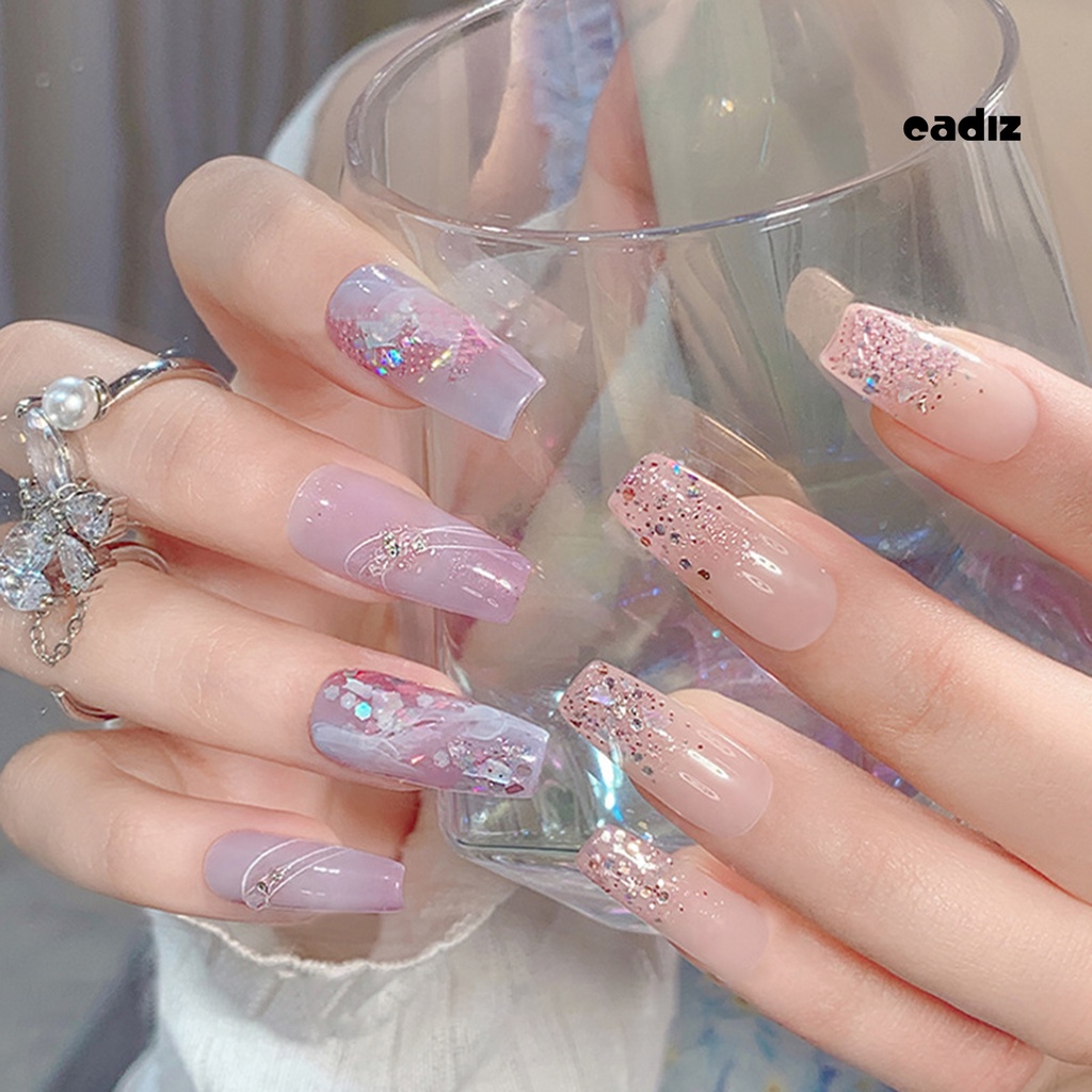 1 Hộp Sequin Lấp Lánh Hình Dạng Bất Đối Xứng Chống Va Chạm Trang Trí Móng Nghệ Thuật