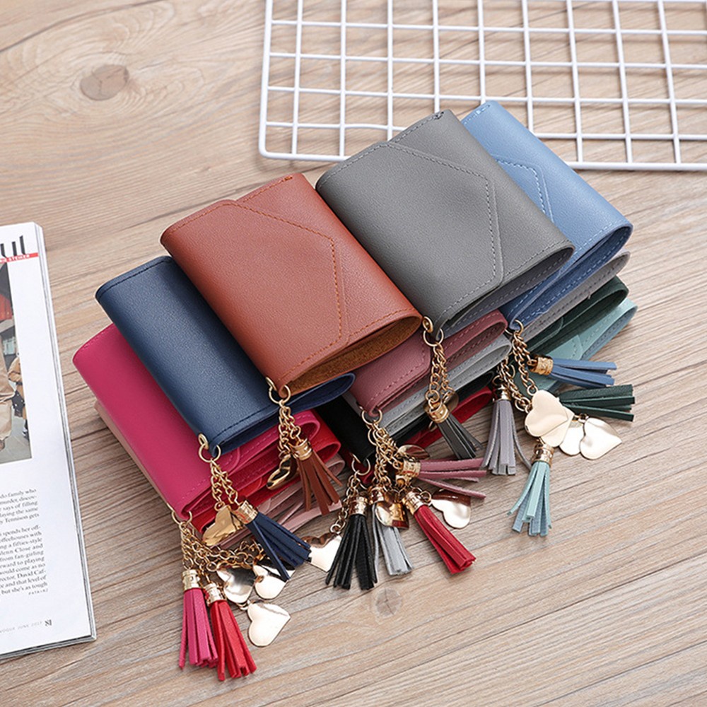 Ví Da Mini Đựng Thẻ Tín Dụng / ID / Ảnh Thiết Kế Nhỏ Gọn Thời Trang Cho Nữ