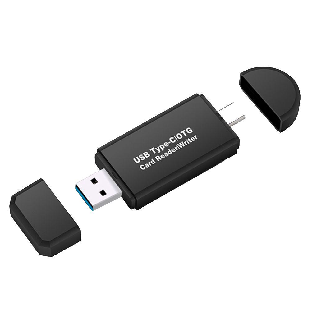 Đầu Đọc Thẻ Nhớ TF SD Sang Type-c USB Tốc Độ Cao Bằng Nhựa ABS Ốp