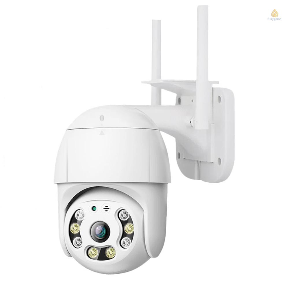 Camera Thông Minh 1080P Kết Nối WiFi Không Dây, Chống Thấm Nước, Hỗ Trợ Quay Phim 355° Chuông Báo Động Chuyển Động Hai Chiều Điều Khiển Từ Xa Bằng Ứng Dụng Có Đèn Và Âm Thanh