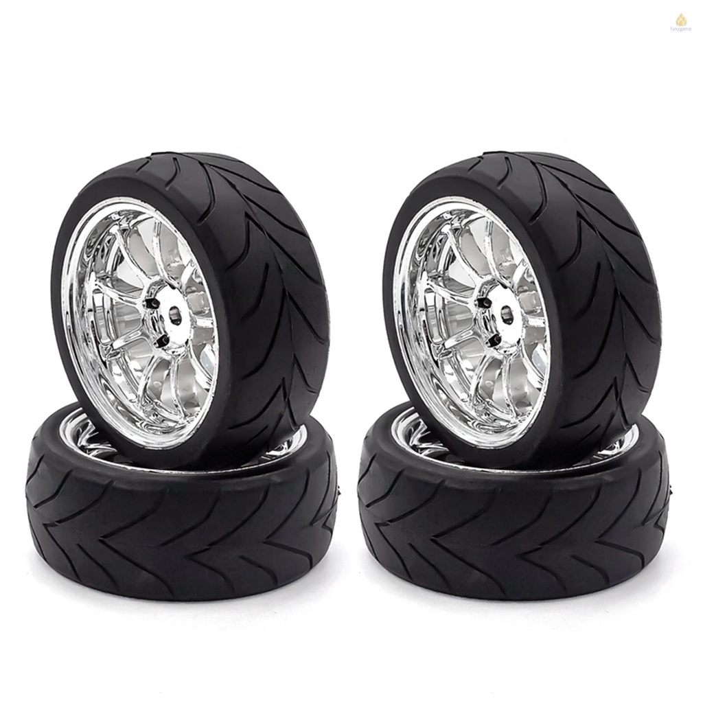 Set 4 Bánh Xe Thay Thế Chuyên Dụng Cho Xe Điều Khiển HSP94123 94122 D5 yokomo RC 1 / 10