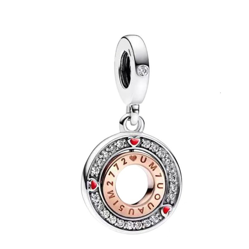 Mặt Dây Chuyền Bạc 925% Hình Bánh Donut Chất Lượng Cao Pandora2023