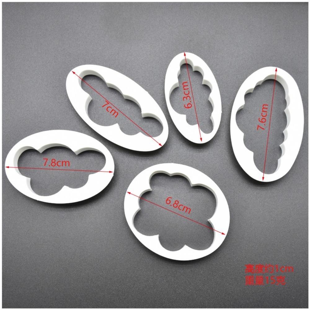 Set 4 Khuôn Cắt Kẹo Mềm Trang Trí Bánh Tạo Hình Đám Mây