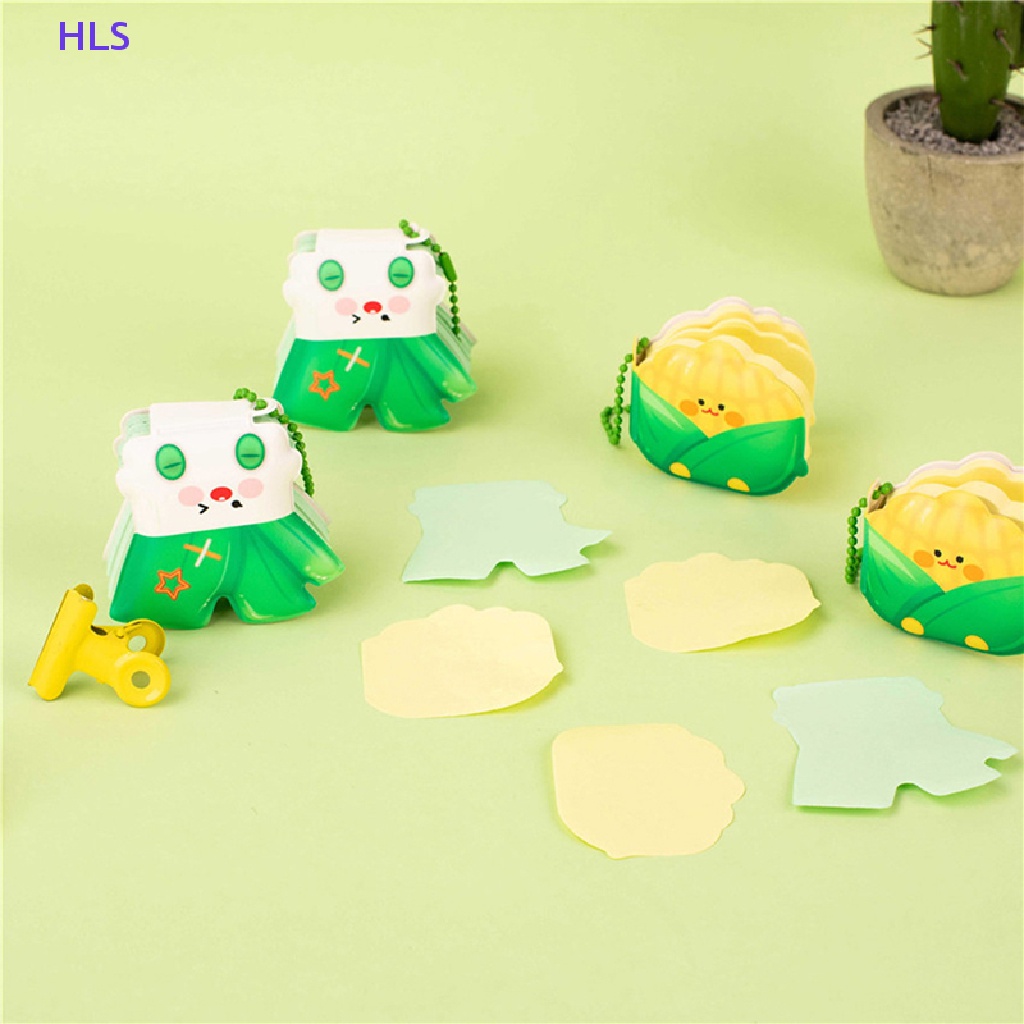 Giấy Ghi Chú Hình Rau Củ Quả / Bắp Hoạt Hình Bằng Giấy Dễ Thương Dùng Trong Văn Phòng