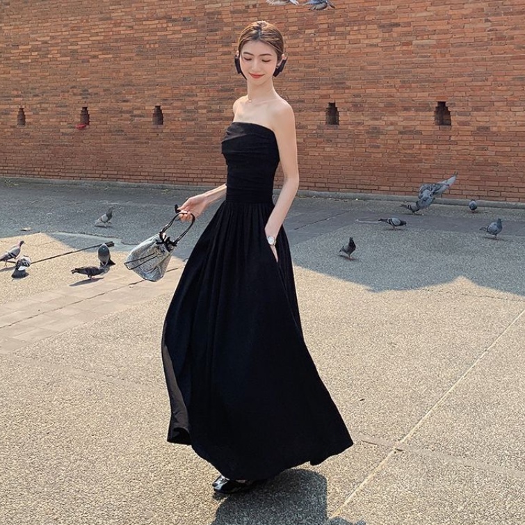 Đầm sát nách COZOK màu trơn quyến rũ hợp thời trang