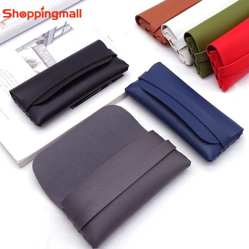 Túi Da PU Mềm Màu Trơn Đựng Mắt Kính Đa Năng Cho Nam Nữ