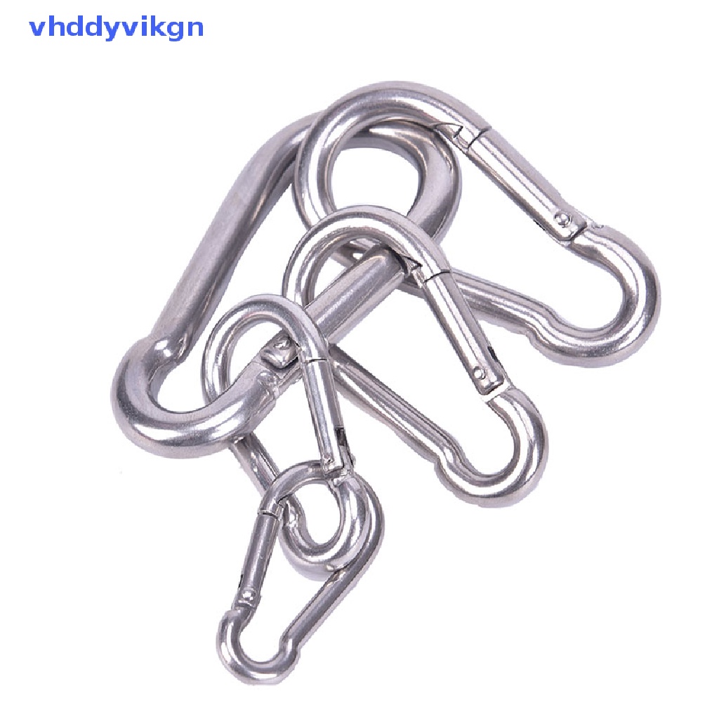 Móc Khóa Carabiner Bằng Thép Không Gỉ 304 Tháo Gỡ Nhanh