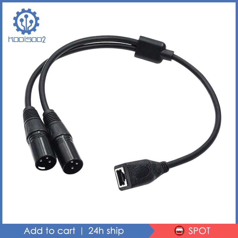 Dây Cáp Âm Thanh Nối Dài 0.5M XLR 3Pin Male Sang RJ45