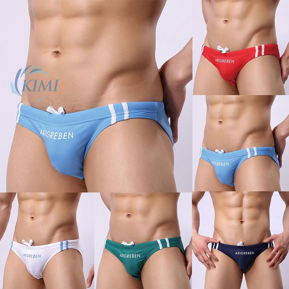 Quần Bơi Lưng Thấp Chất Liệu Polyester Size M-2XL Cho Nam