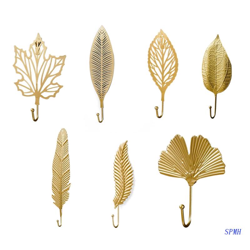 Set 7 Móc Treo Áo Khoác / Túi Xách / Mũ Gắn Tường Trang Trí Không Gỉ