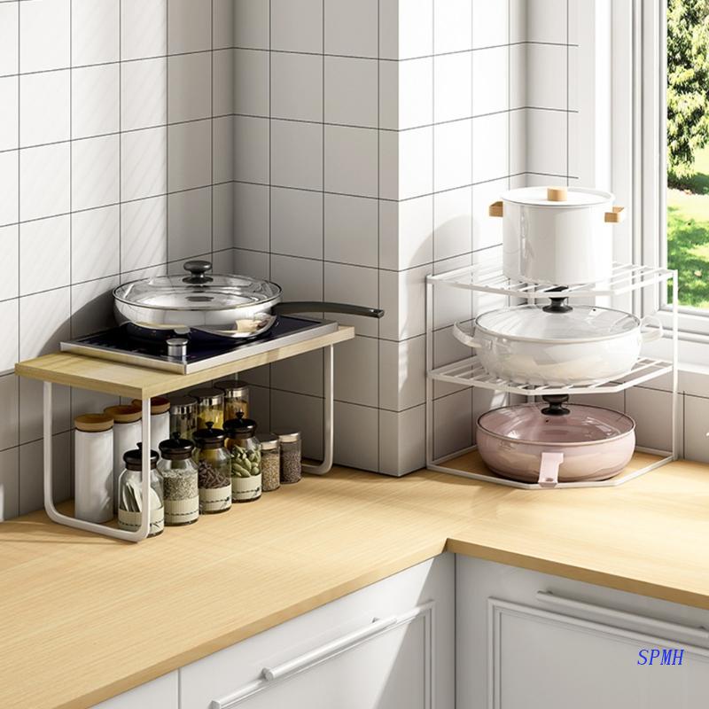 Kệ Kim Loại Bền Chắc Gắn Góc Tủ Nhà Cửa Sáng Tạo Chịu Lực Tốt 1