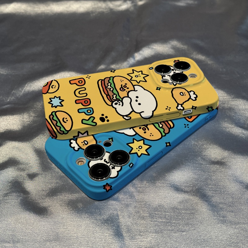 Ốp Điện Thoại In Hình Chú Chó Hoạt Họa Màu Vàng Cho iPhone1314pro 11 12 DTXX 78 max