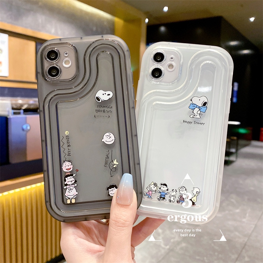 Ốp Điện Thoại TPU Mềm In Hình Chú Chó Snoopy Dễ Thương Cho iPhone 14 13 12 11 Pro Max 7 8 Plus SE2020 X XR Xs Max