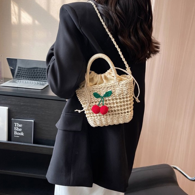 Túi Đeo Chéo Vai Đan Rơm Đựng Điện Thoại Dành Cho Nữ Đi Du Lịch Biển Mùa Hè