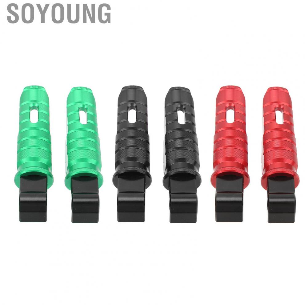 Soyoung Motorcycle Foot Pegs  Motorbike Footpegs Rear T6063 Aluminum Alloy for