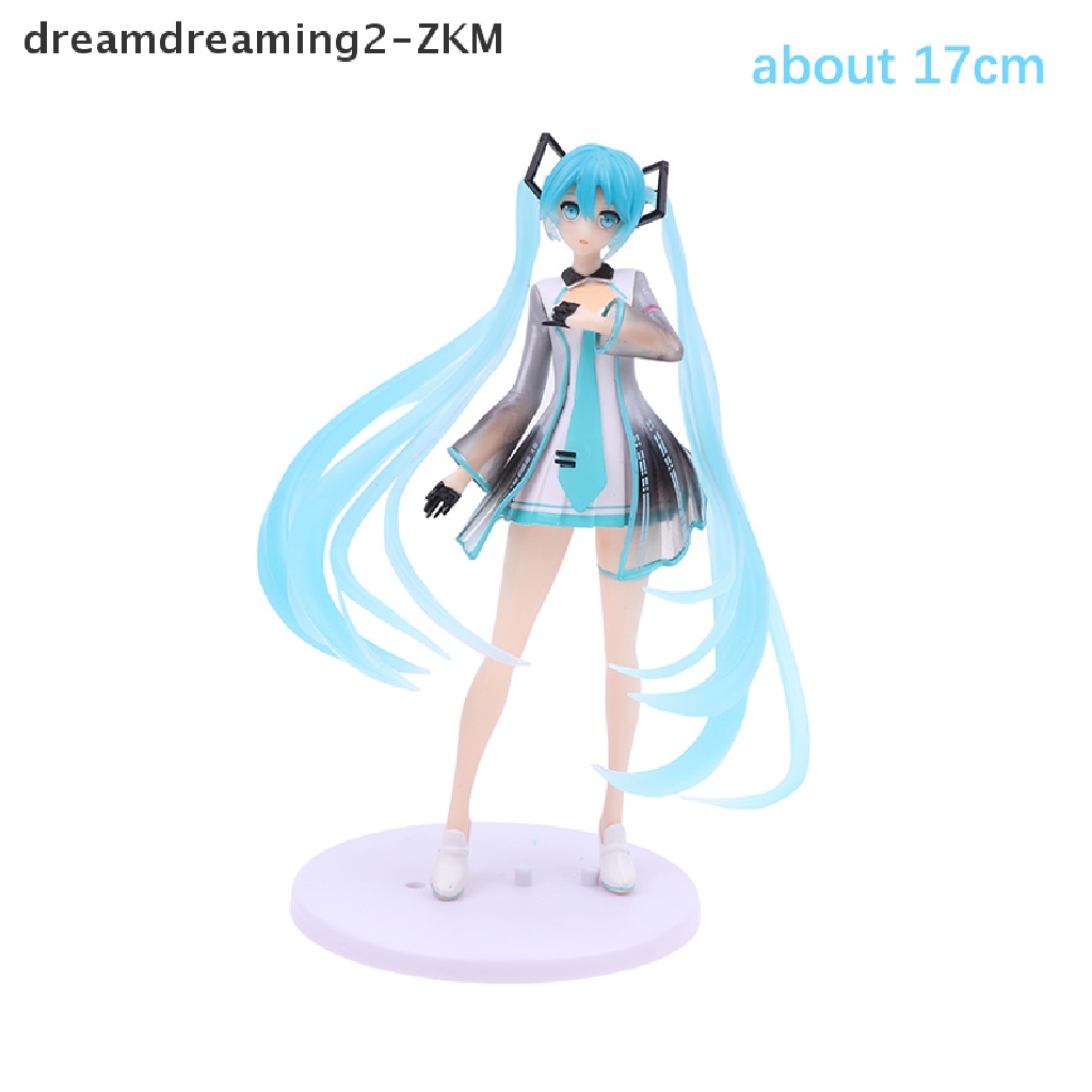 1 Búp Bê Hoạt Hình Hatsune Miku Màu Xanh Dương Handmade Trang Trí Xe Hơi [zkm]