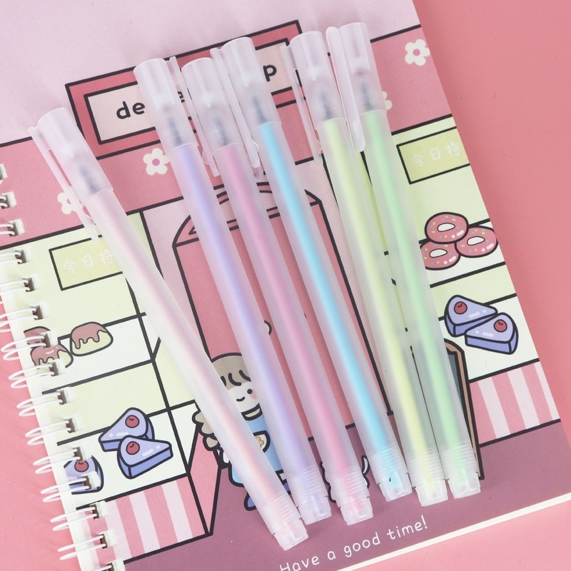 1 Bút Bi Có Thể Thay Thế Và Tái Sử DụngBút Mực Gel Ngòi 0.5M Màu macaron Dễ Thương