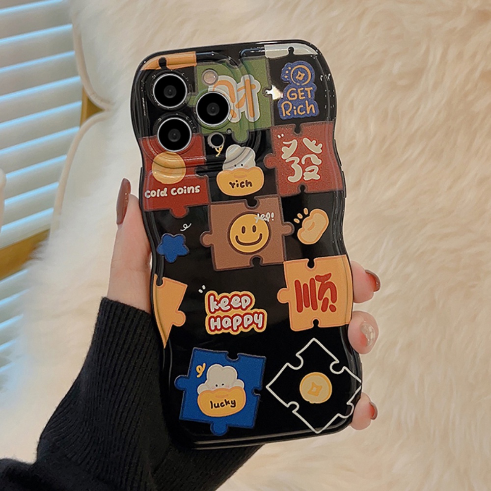 Ốp Điện Thoại TPU Mềm Chống Sốc Họa Tiết Mặt Cười Cho IPhone 11 12 13 14 Pro Max