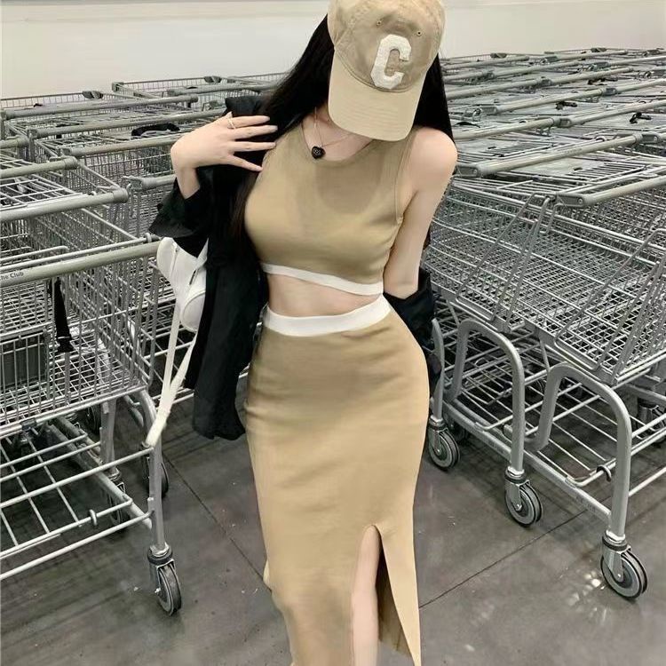 [F &amp; X] Bộ Đồ Thể Thao Hai Mảnh Nhẹ Nhàng Phong Cách Thể Thao Hợp Thời Trang Mùa Hè Cho Nữ y2k