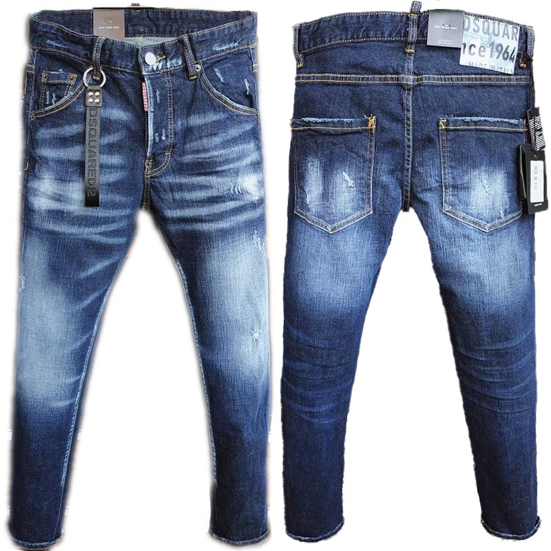 Quần Jean Rách Dáng Ôm Co Giãn Thời Trang Mới DSQ 9811 Cho Nam