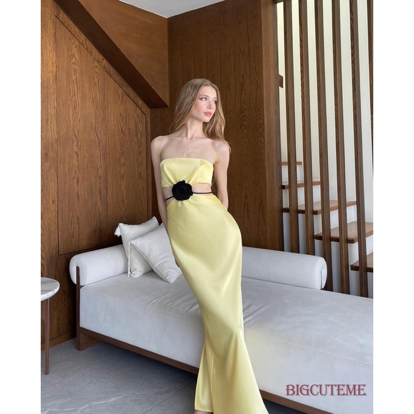 Đầm Dài Hở Vai In Hoa Thời Trang Mùa Hè Dành Cho Nữ