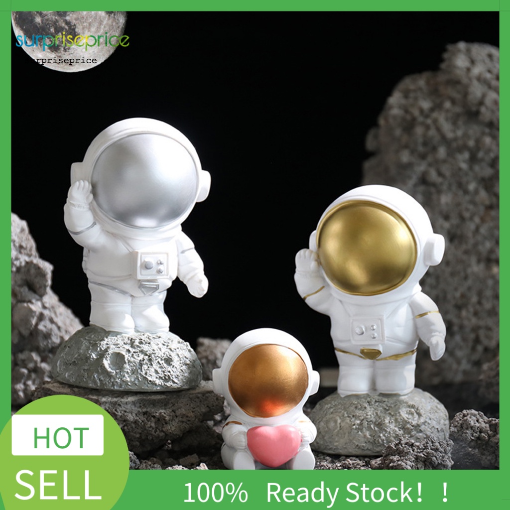 Mô Hình Nhân Vật Phi Hành Gia Bằng Nhựa Resin Màu Sắc Thủ Công Nhỏ Gọn Thời Trang
