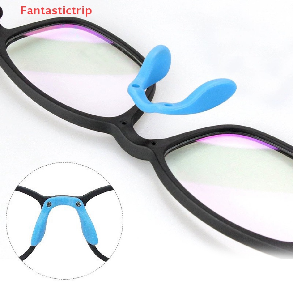 [Fantastictrip] Set 2 Miếng Đệm Mũi Silicon Lắp Ráp Mềm Mại Chống Trượt Nhiều Kiểu Dáng Cho Trẻ Em Trên Mắt Kính