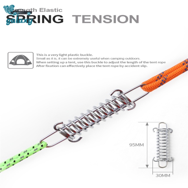 Galaxy Móc Khóa Dây Lều Cắm Trại Bằng Thép Không Gỉ
