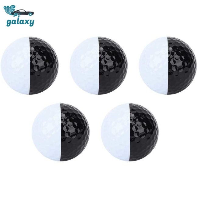 Galaxy Quả Bóng Golf Hai Lớp Hai Màu Trắng Đen Dùng Luyện Tập