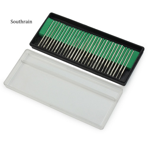 Bộ 30 Mũi Khoan Kim Cương Dùng Chạm Khắc Đá Thủy Tinh / Đá