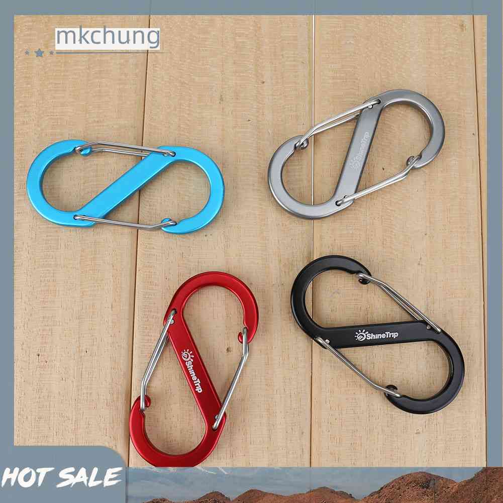 Móc Khóa Dây Leo Núi Hình Chữ S Bằng Hợp Kim Nhôm