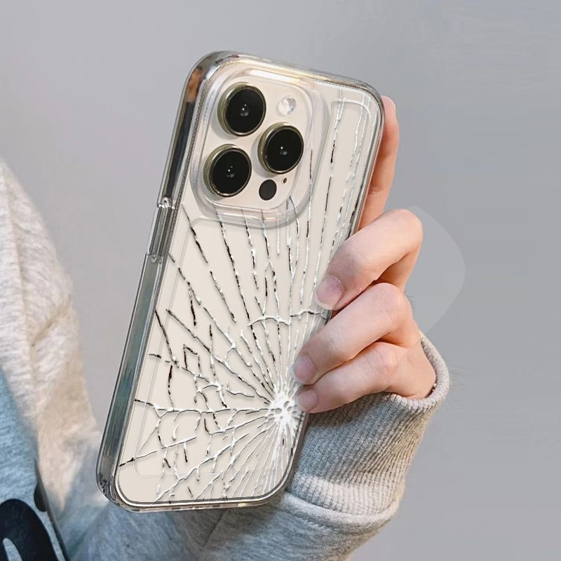 ✅Ốp Điện Thoại Mềm In Chữ Cracking xr1312plus8117 Cho iPhone14promax / xs