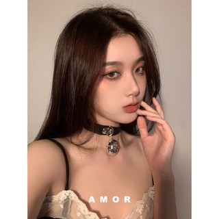 Chuông da cổ choker cổ nữ Dây đeo cổ nam