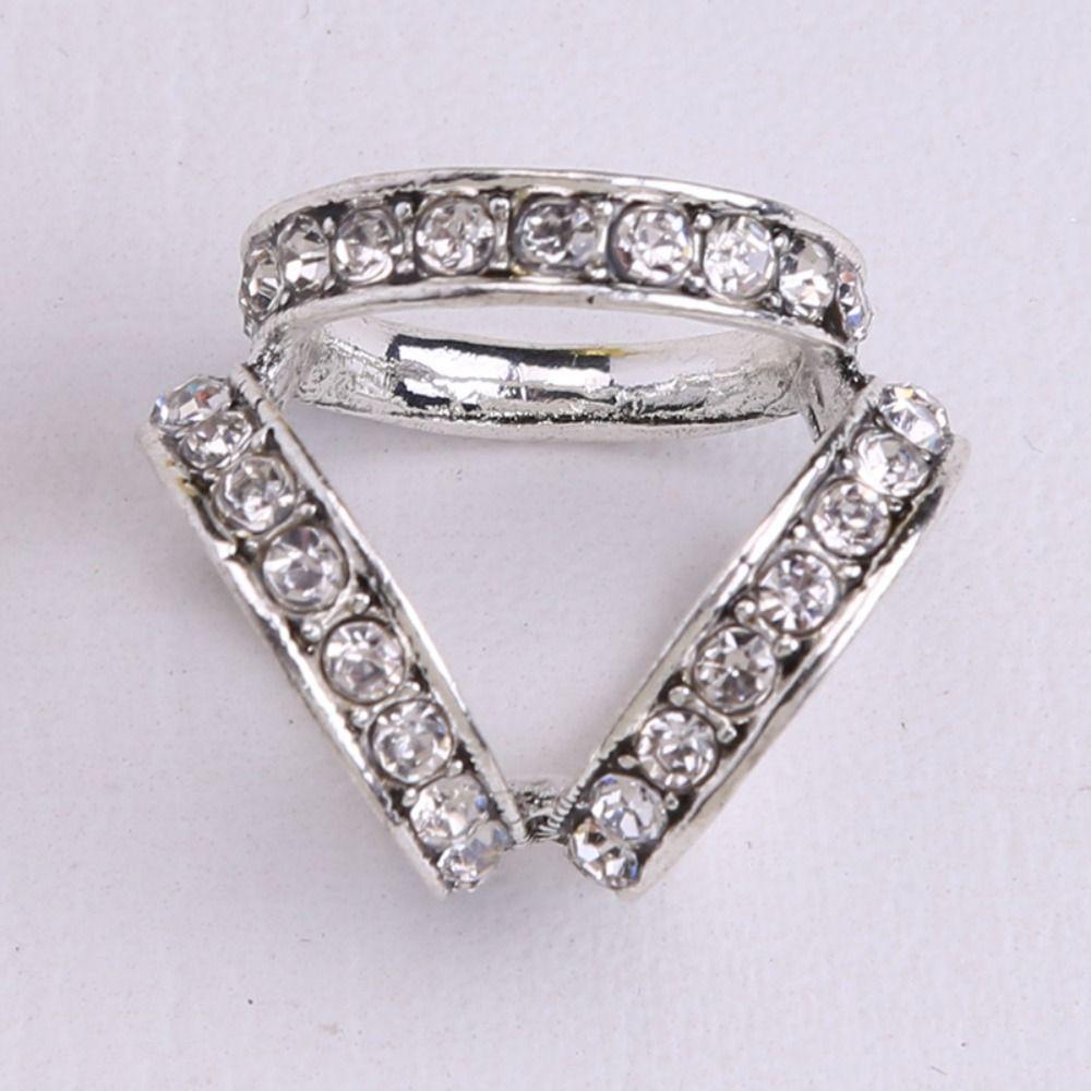 Ghim Cài Khăn Choàng Cổ Hình Tam Giác / Vuông / Hoa Lấp Lánh Kiểu Ả Rập Thanh Lịch