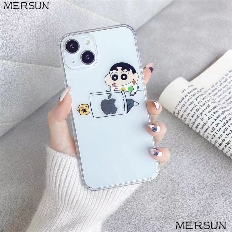 ✅Ốp Điện Thoại In Hình Cậu Bé Bút Chì Shin-Chan Dễ Thương Cho Iphone 14 Promax Xiaobai 14121311Ốp Điện Thoại Trong Suốt / Unsll Chất Lượng Cao