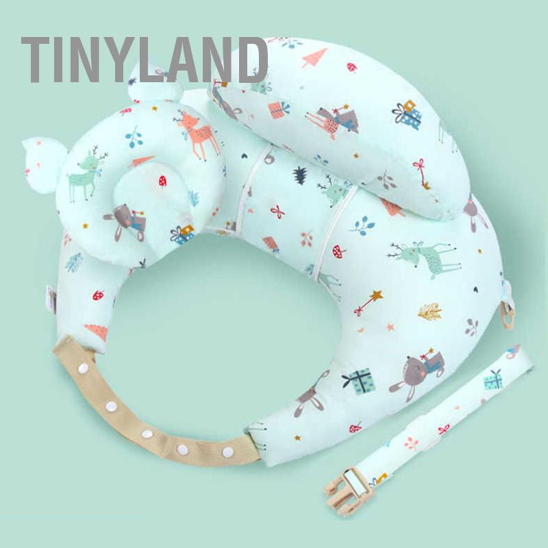 Hàng HOT TinyLandGối cho con bú cho con bú hiện vật phụ nữ mang thai eo hỗ trợ ghế sơ sinh ôm gối ngủ bên nằm đệm gối giam giữ chăm sóc