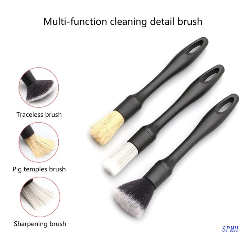Set 3 Chổi Quét Chi Tiết Cho Bảng Điều Khiển Xe Ô Tô
