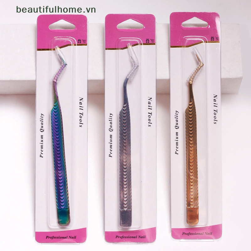 Nhíp Uốn Cong Làm Dài Lông Mi Bằng Thép Không Gỉ