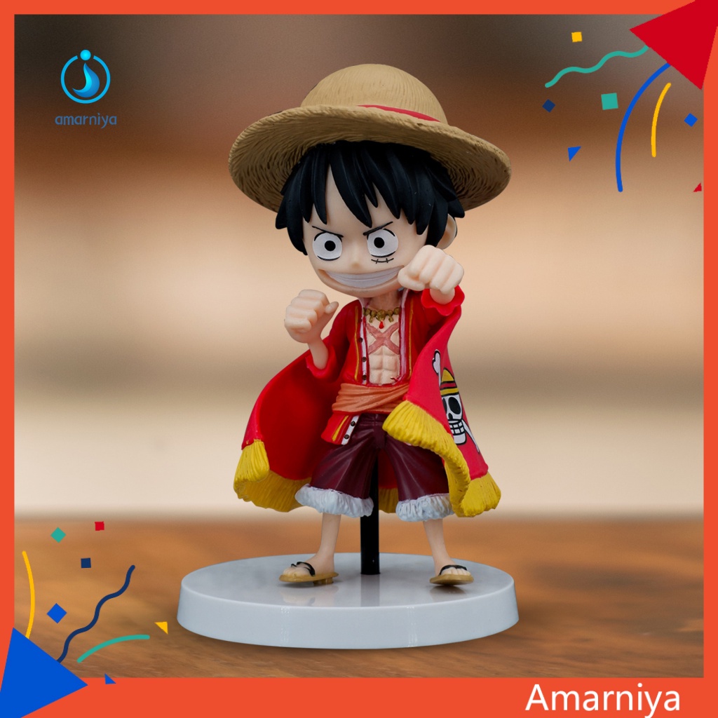 Đồ trang trí Nhân Vật Luffy Mặc Áo Choàng Dễ Thương 14.5cm