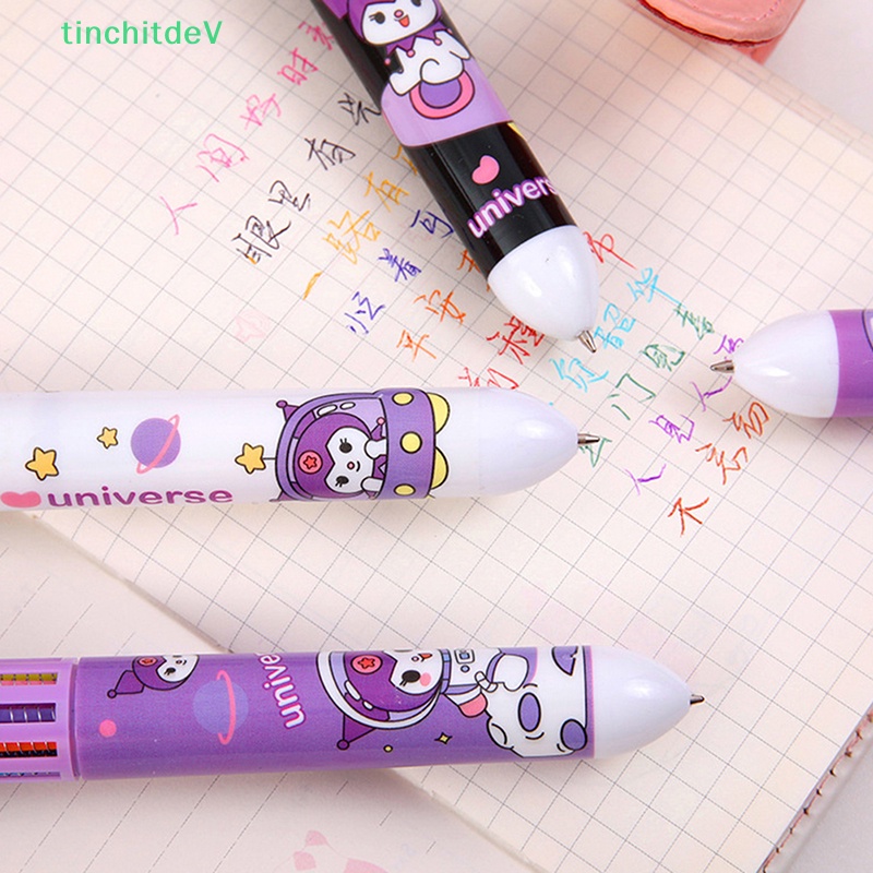 Bút Bi Kuromi 10 Màu Ngòi 0.7Mm In Họa Tiết Hoạt Hình Dễ Thương Cho Học Sinh