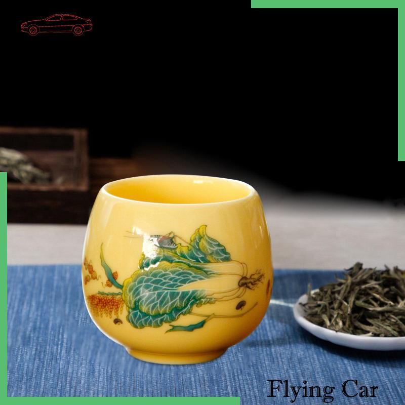 Cốc Uống Trà Bằng Sứ Handmade Phong Cách Trung Hoa Cho Gia Đình / Văn Phòng Lzdjfmy2