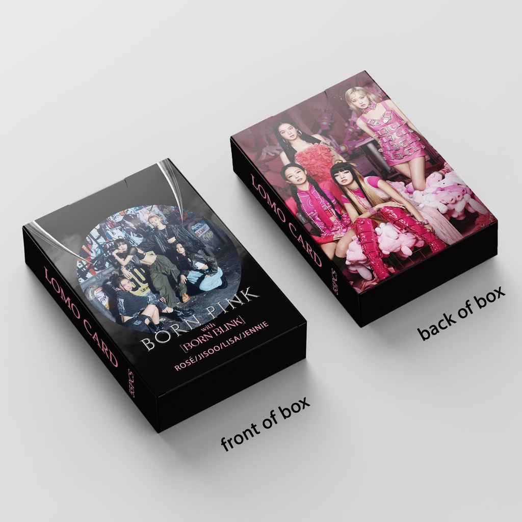 Thẻ Lomo card BlackPink bo góc BORN PINK Đen Shut Down Album Thần Tượng Kpop