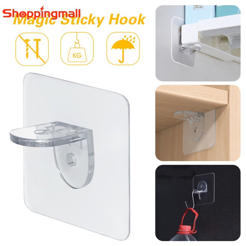 Giá Đỡ Gắn Tường Không Cần Đục Lỗ Siêu Bền Tiện Dụng Cho Tủ Quần Áo